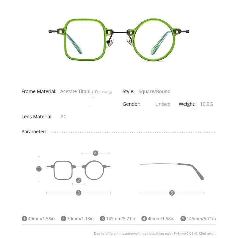 BowLift | Irregular Shape Geeky Titanium Eyeglasses