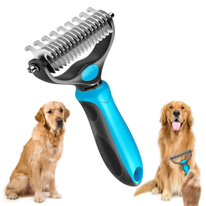 Double-sided pet grooming brush - End the hair chaos and enjoy quiet, cozy cuddle hours | Bowlift