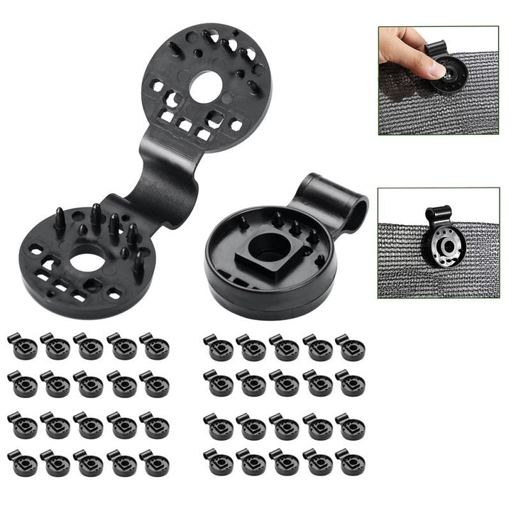 Shade Cloth Plastic Clips, Sunshade Netting Clips For Greenhouse Outdoor Garden | Bowlift