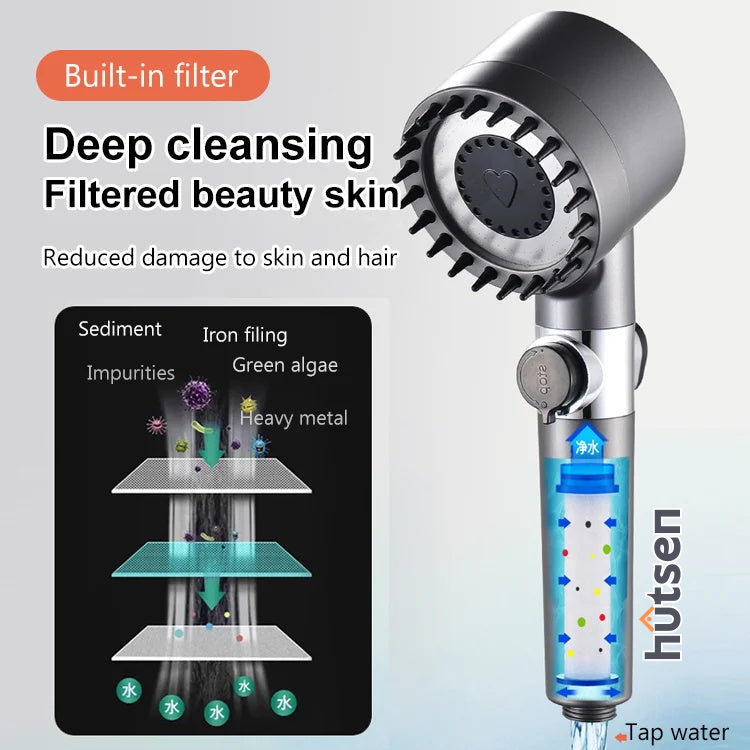 BowLift | VitaSpray 4-in-1 Wellness Showerhead — Ignite your source of power with each shower for radiant skin and pure relaxation