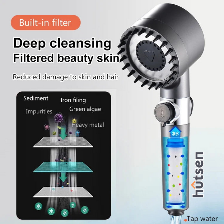BowLift | VitaSpray 4-in-1 Wellness Showerhead — Ignite your source of power with each shower for radiant skin and pure relaxation