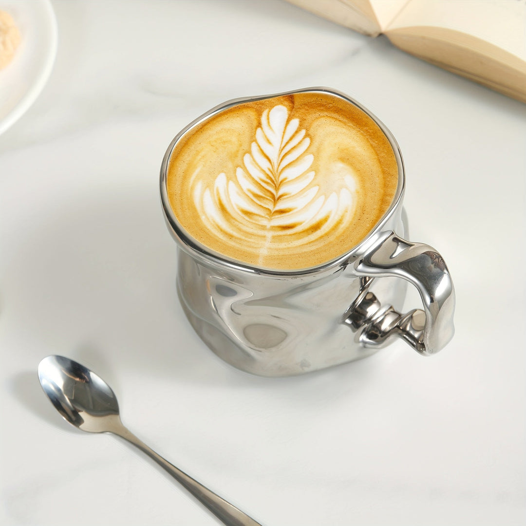 CreArt Mug – Handmade Ceramic Coffee Mug with Unique Crumpled Design | Bowlift