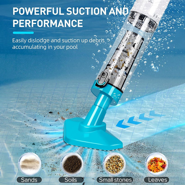 BowLift | US Standard - 3in1Cordless Rechargeable Powerful Motor Swimming Pool Vacuum Cleaner