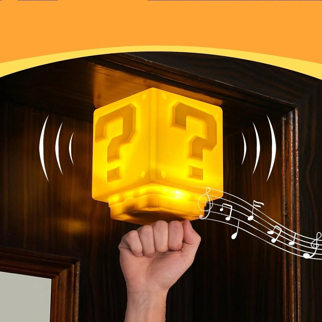 Power-Up Block Night Light - Super Mario-inspired Game Decoration Bowlift