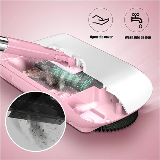 VibraSweep Hand Sweeper & Mop — Effortlessly radiant floors without bending or electrical stress | Bowlift