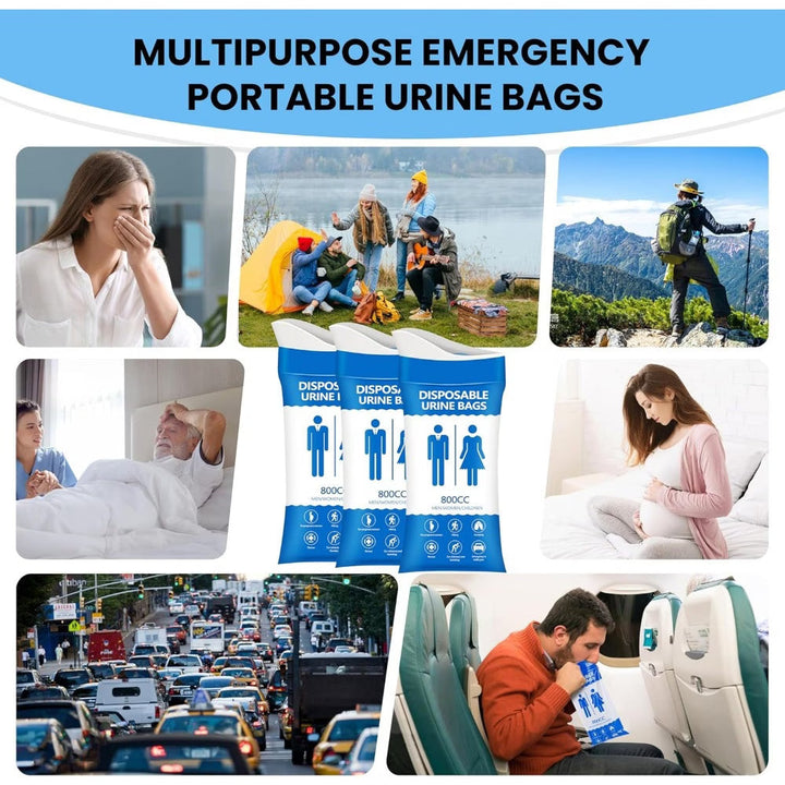Disposable Urine Bag 800 ml for Car & Travel | Bowlift