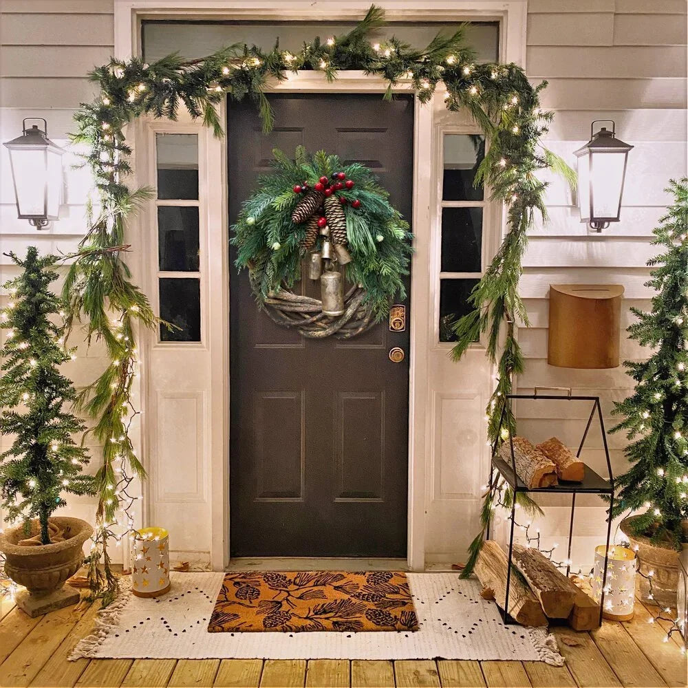 BowLift | Boho Christmas wreath with bells | Door & wall decoration | Handmade
