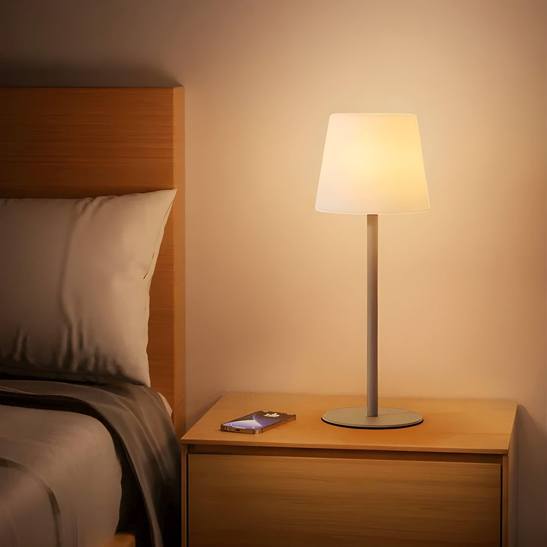Wireless rechargeable lamp with adjustable warm lighting Bowlift