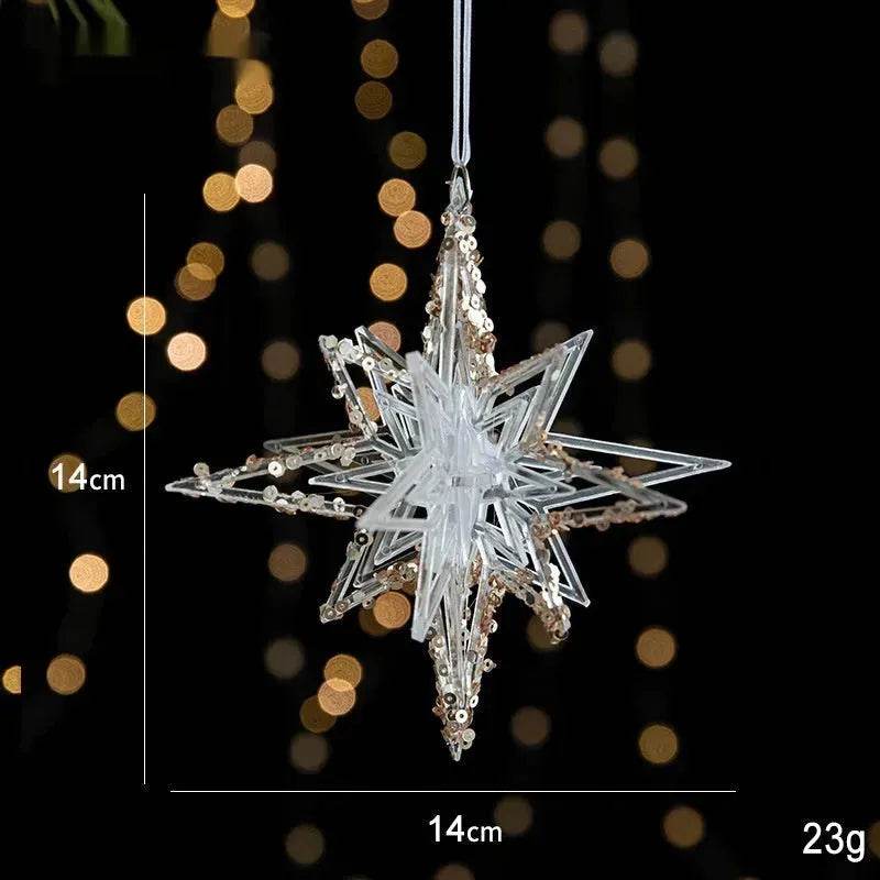 BowLift | Christmas Decorations Sequins Acrylic Transparent Pendant