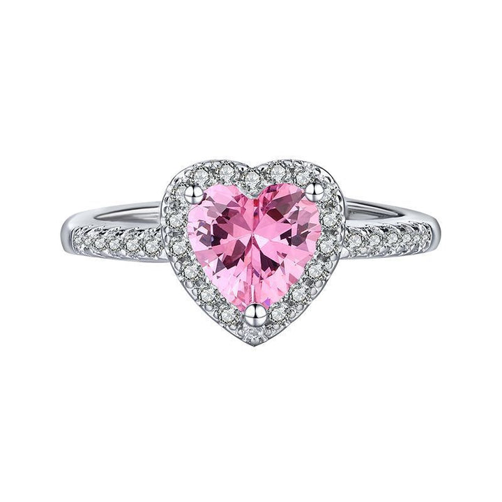 BowLift | Diamond Love Peach Heart Ring