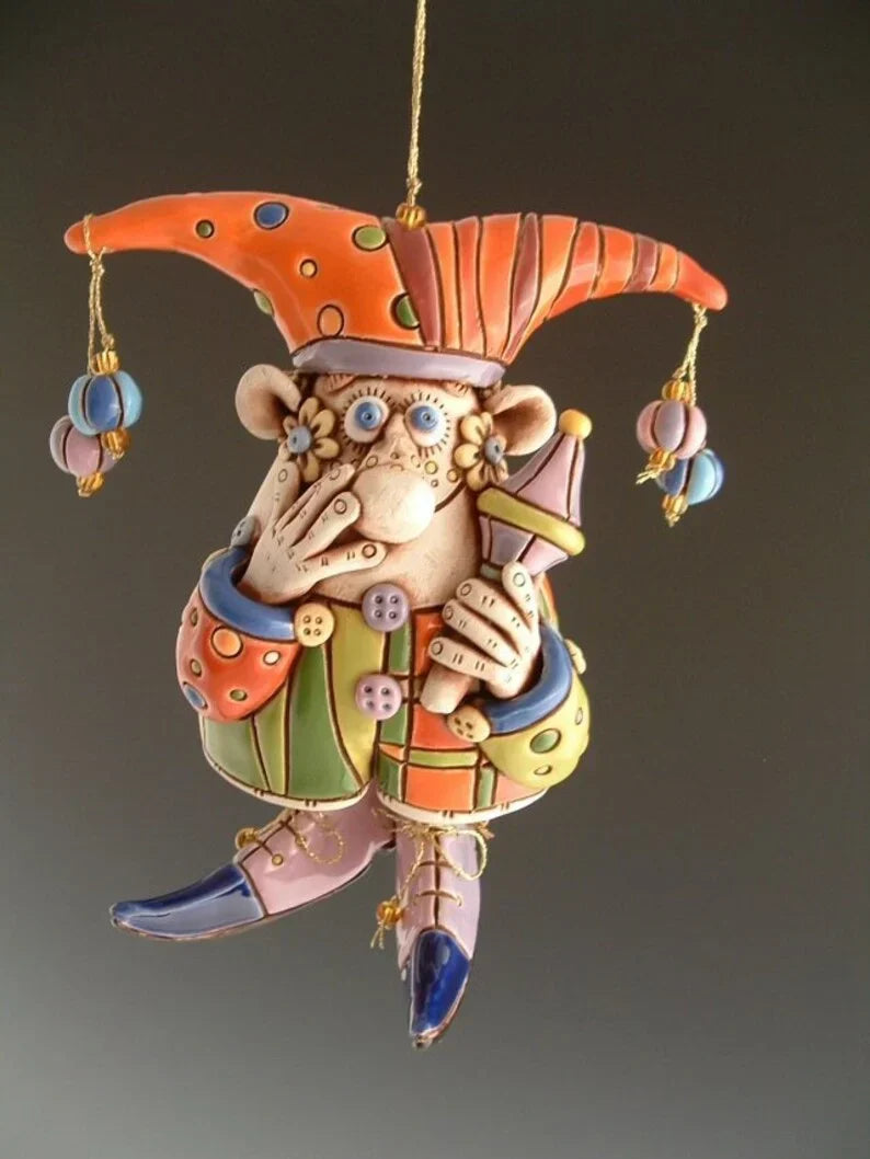 BowLift | Colorful Jester Bell Ornaments