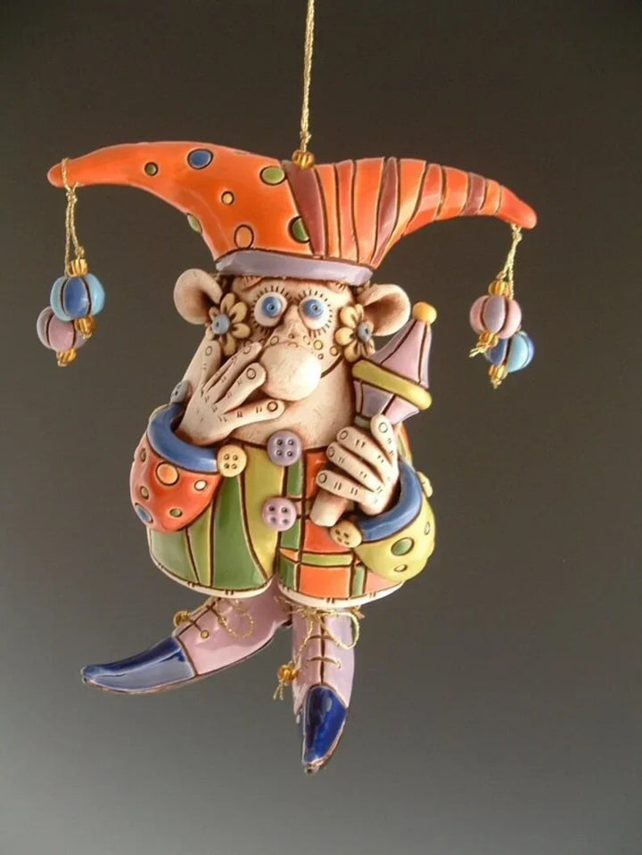 BowLift | Colorful Jester Bell Ornaments