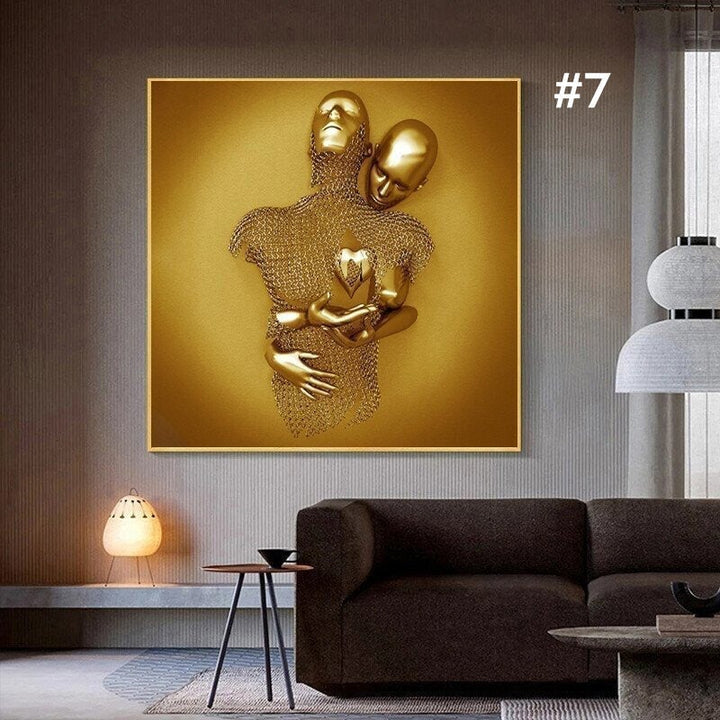 BowLift | Figure statue of metal Art Wall decoration