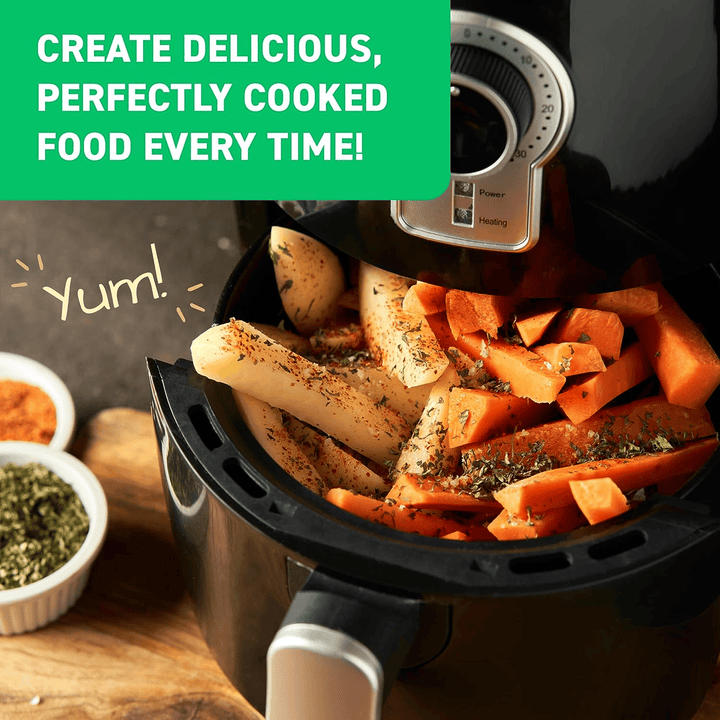 Air Fryer Cheat Sheet Magnets Cooking Guide Booklet | Bowlift