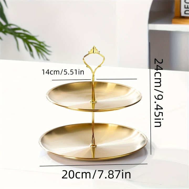 SteelTower - Elegant Triple Serving Plate for Parties Bowlift