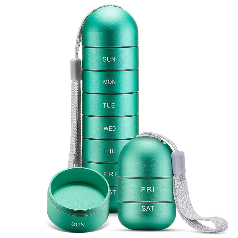 BowLift | 7-Day Portable Pill Organizer for Travel