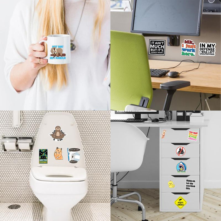 BowLift | Set of 130 Funny Quote Stickers