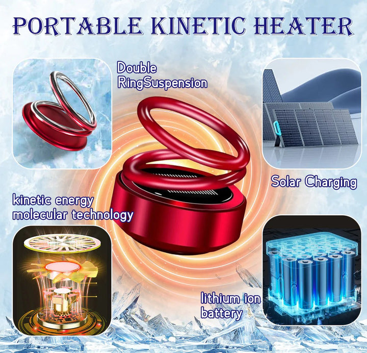 BowLift | Portable Car Heater | Solar Rechargeable De-Icer | Fast Defrost Device for Cars & Homes