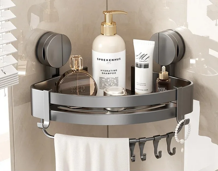AquaGrip – Luxury Suction Cup Bath Shelf without Drilling Bowlift