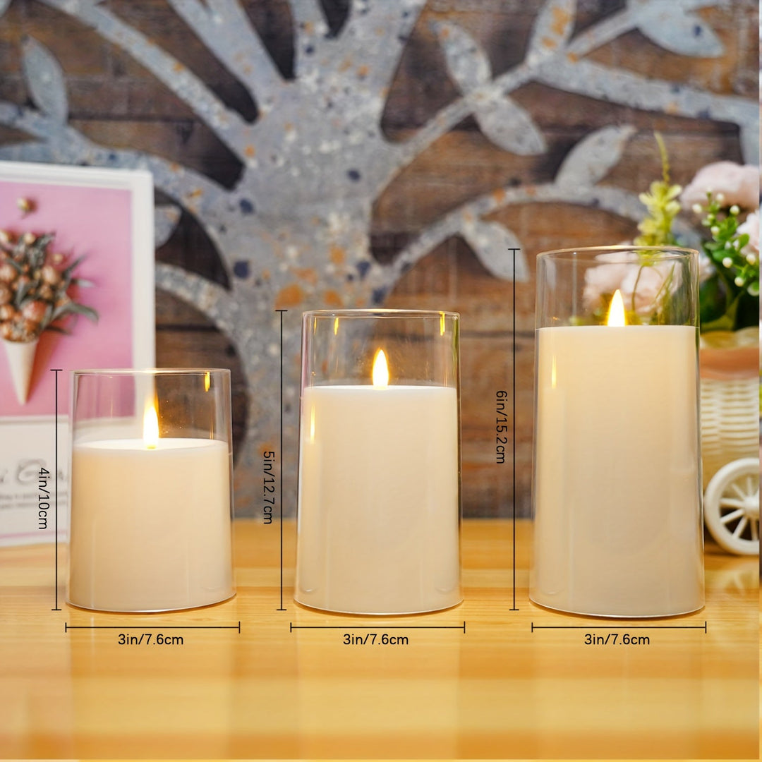 FlamelessGlow - Magical LED Candle Set with Remote Control Bowlift