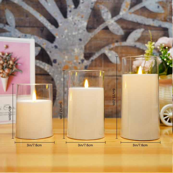 FlamelessGlow - Magical LED Candle Set with Remote Control Bowlift