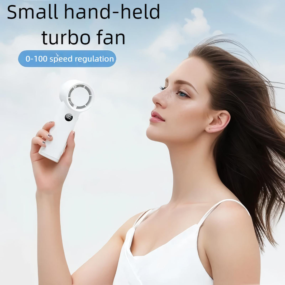 3600mAh USB Rechargeable Handheld Fan with LED Lamp | Bowlift