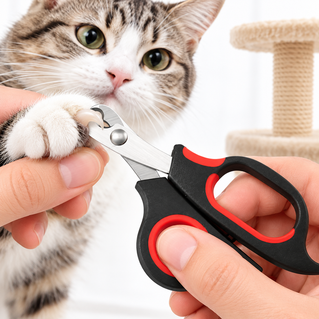 Infant Safety Nail Scissors with Rounded Blunt Tips and Ergonomic Soft-Grip Handles Bowlift
