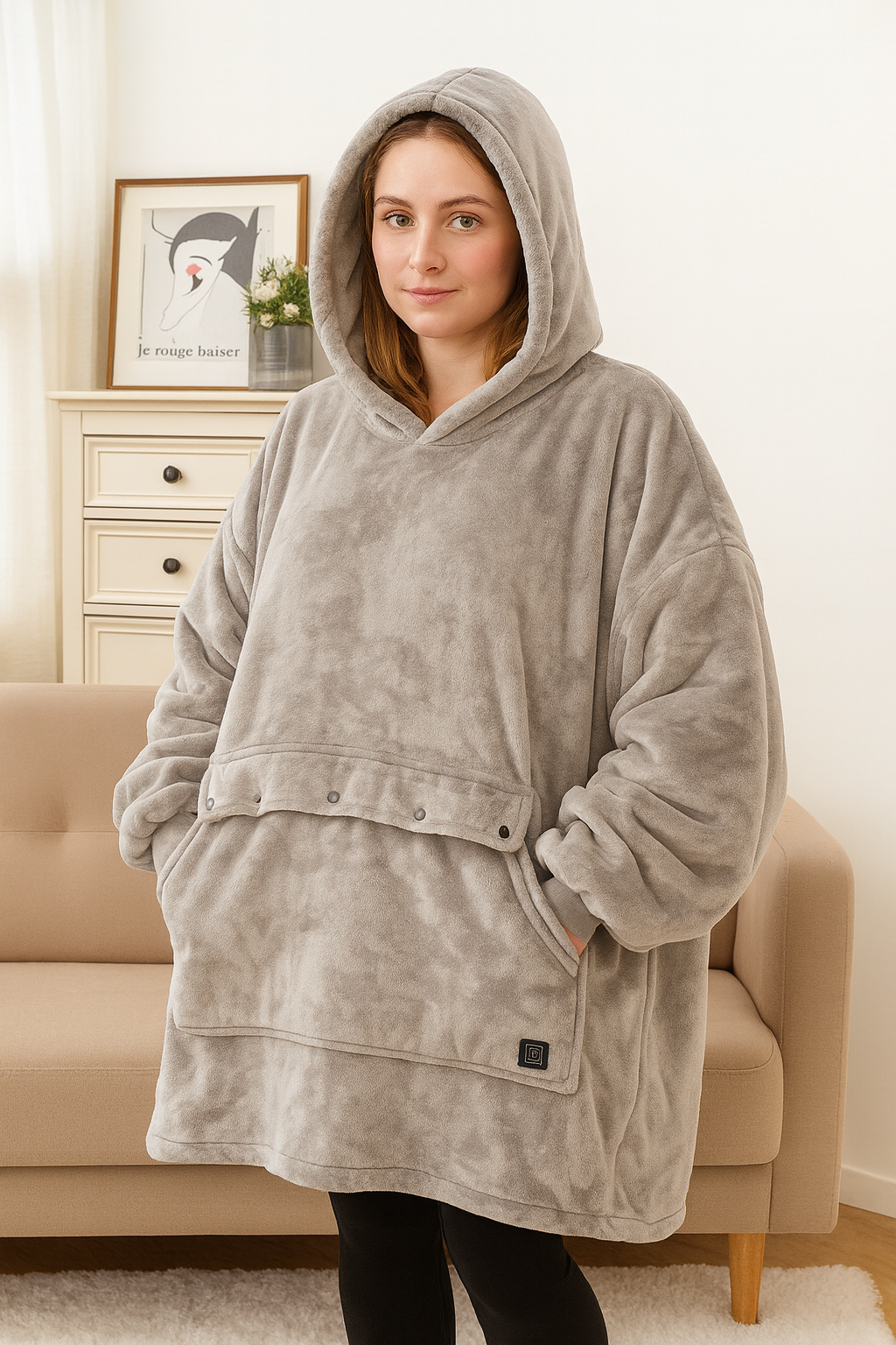 BowLift | USB heated blanket hoodie for intense warmth