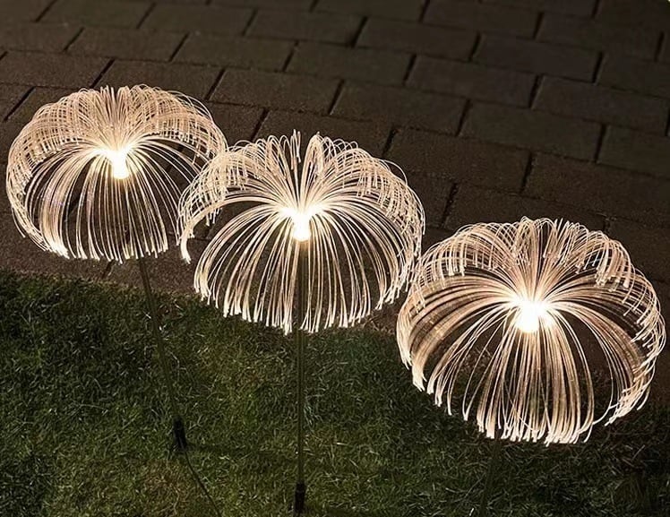 BowLift | Solar Garden Lights | Jellyfish Design with Color-Changing & Warm White Modes | 75cm