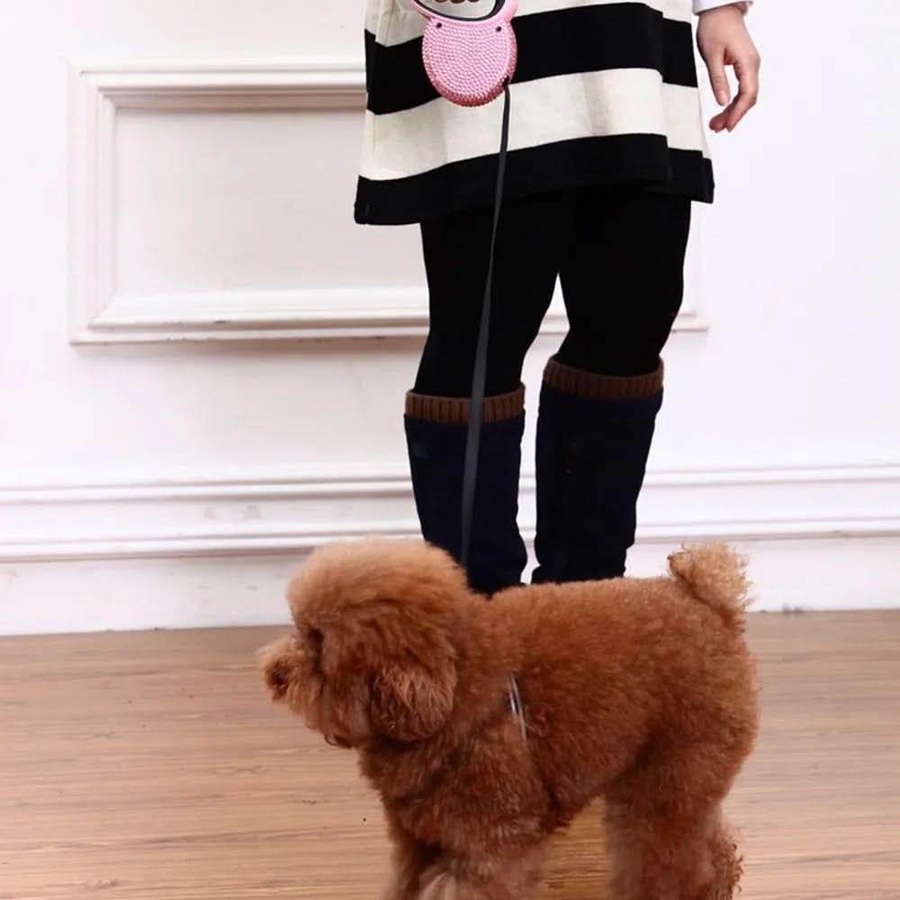 BowLift | Luxury Retractable Leash with Rhinestones for Small Dogs & Cats