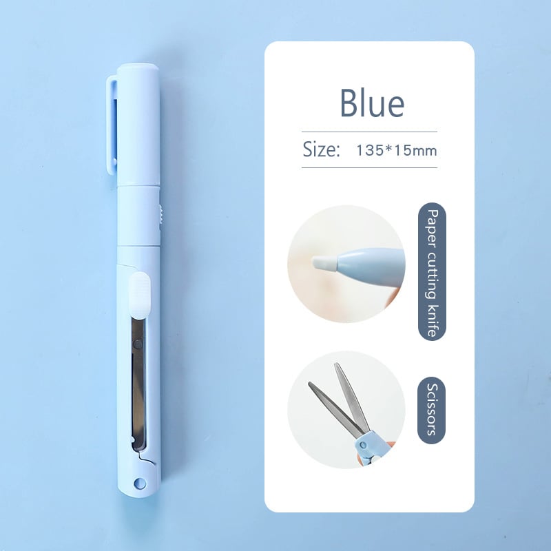 BowLift | Mini Folding Pen Scissors Graving Knife for Kids