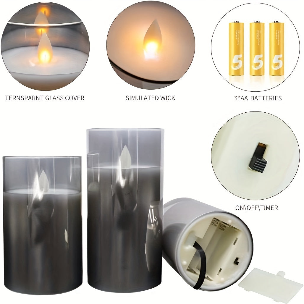 GlowCandle - Elegant LED Candle Set with Remote Control Bowlift