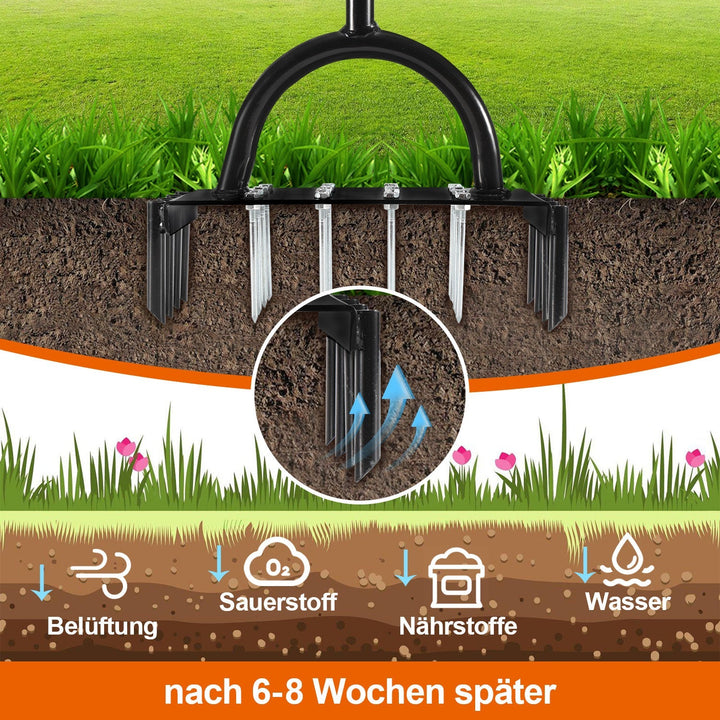 Lawn aerator aerifier verticutter for compacted soils | Bowlift