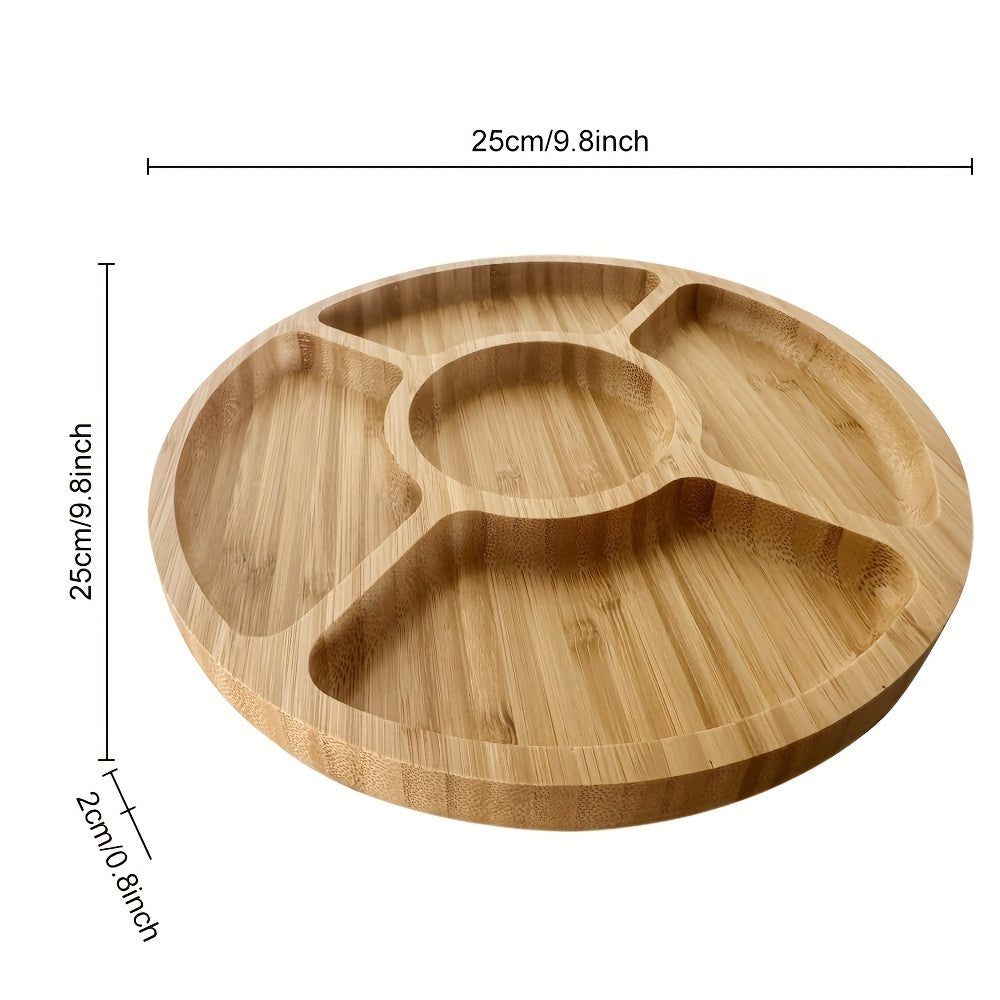 BambooServe - Elegant Round Snack Board for Your Kitchen Bowlift