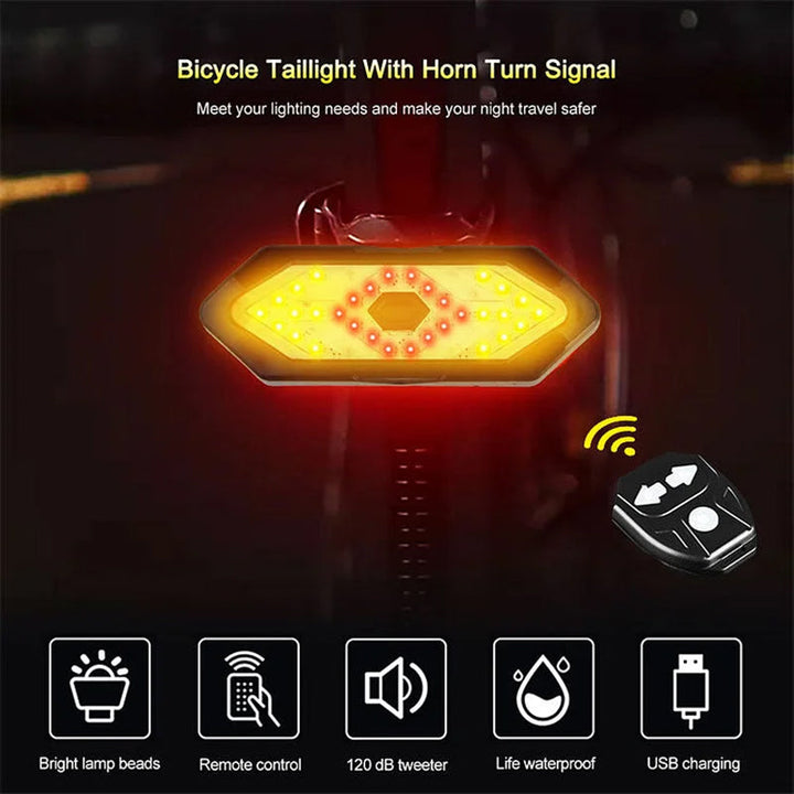 BowLift | Waterproof Night Riding Bike Steering Tail Light