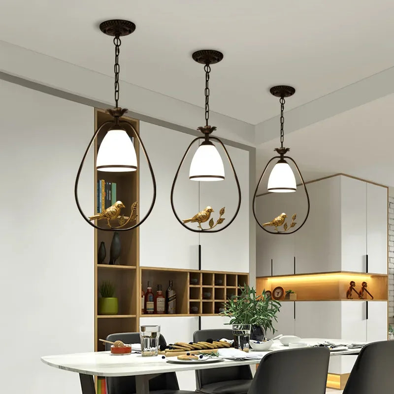 BowLift | GlassAura | Modern chandelier made of glass & iron