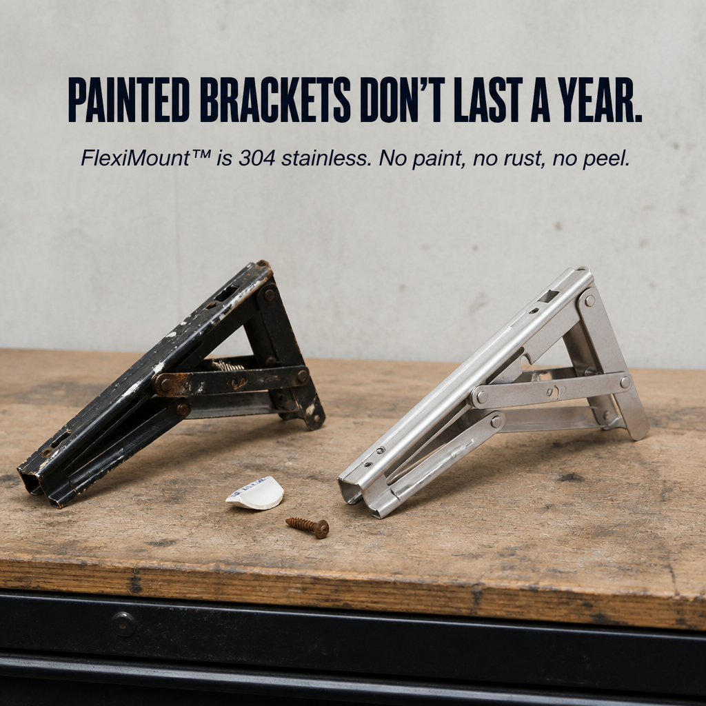 FlexiMount Folding Consoles made of Stainless Steel | Bowlift
