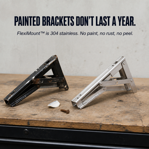 FlexiMount Folding Consoles made of Stainless Steel | Bowlift