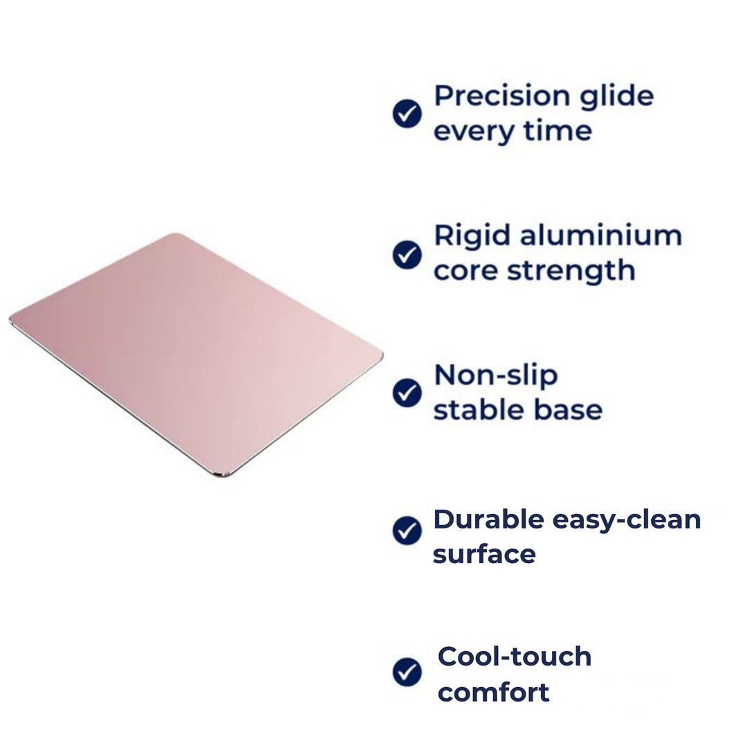 Precision Glide – Rigid Aluminium – Non-Slip Stability – Durable Easy-Clean Surface – Work & Gaming Use Bowlift