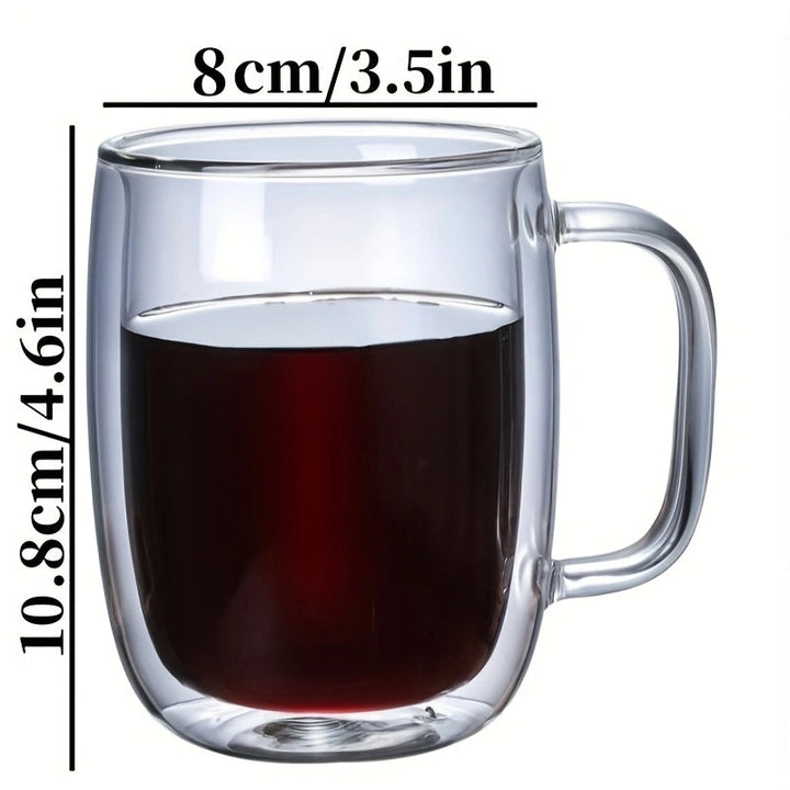 ThermoSip Double-Walled Glass Mug – Borosilicate Glass, Heat Resistant & Elegant | Bowlift