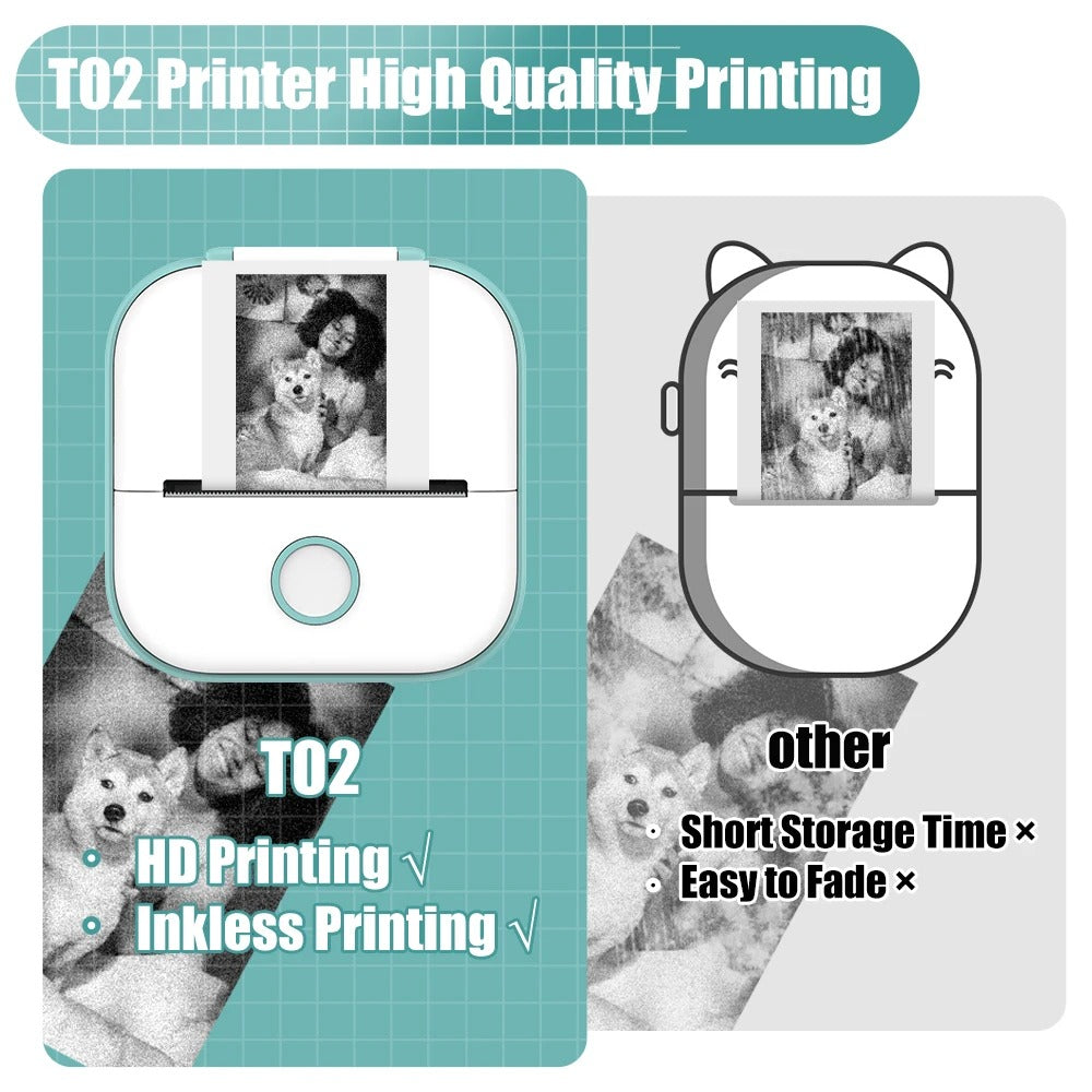 PocketPrint Mini – Portable Thermal Photo Printer without Ink | Bowlift
