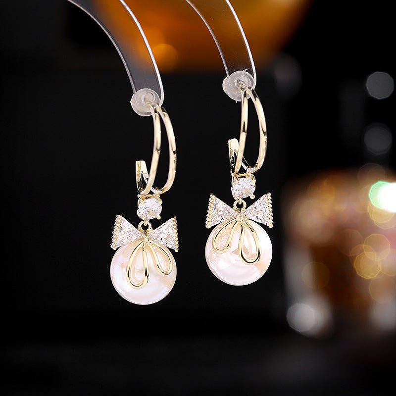 BowLift | Bow Pearl Earrings