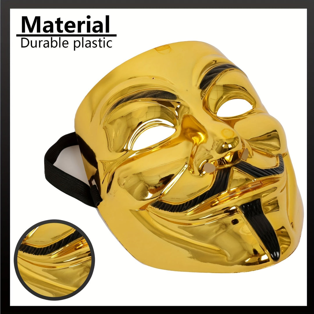 BowLift | Men's Full Face Plastic Halloween Mask | Anonymous Cosplay