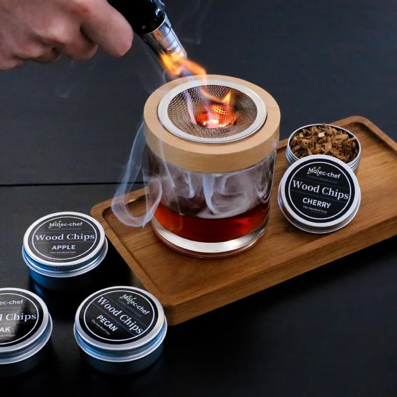 BowLift | Cocktail Smoker with 8 flavors -Bourbon Whiskey Gifts for Men