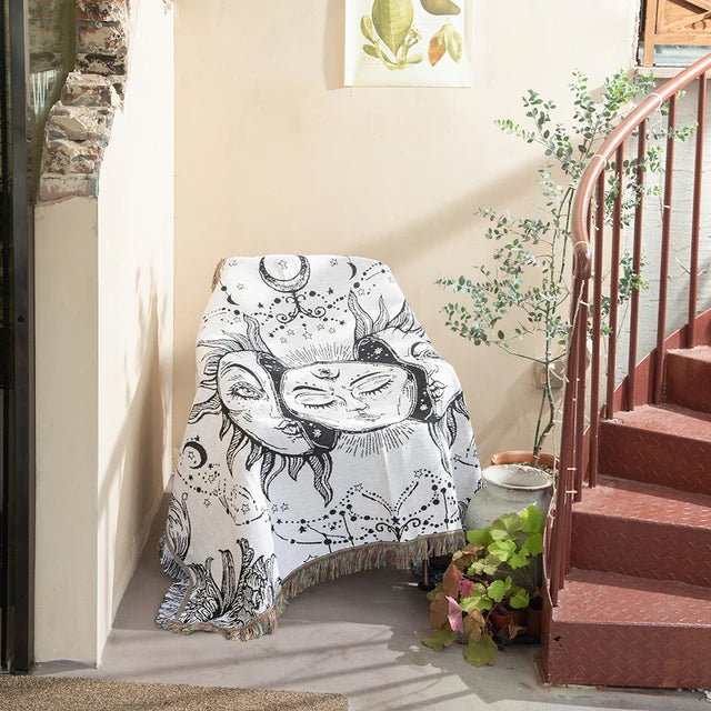 BowLift | Abstract Woven Wall Tapestry Throw Blanket