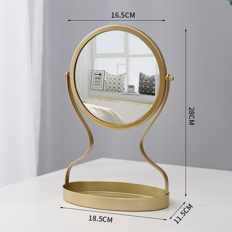 BowLift | Creative Metal Vanity Mirror with Multifunctional Jewelry Storage