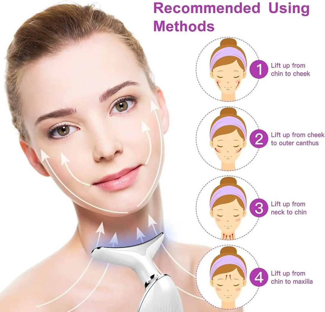 BowLift | 3-in-1 facial massager with light therapy, vibration & heat function