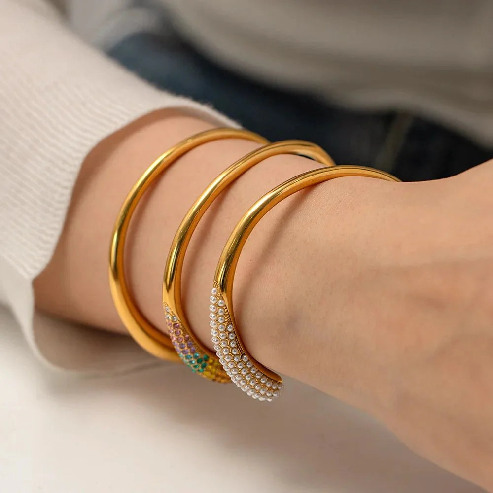 BowLift | Accented Classy Bangle Cuff Bracelets