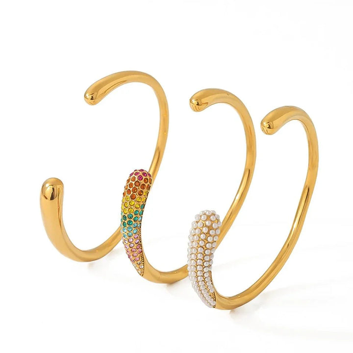 BowLift | Accented Classy Bangle Cuff Bracelets