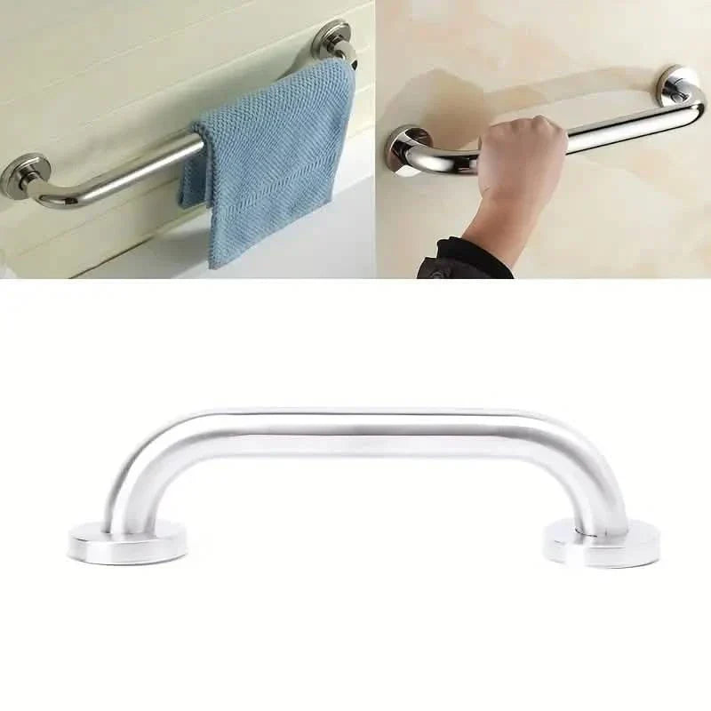 BowLift | Stainless Steel 20cm Bathroom Shower Grip Bar & Towel Holder
